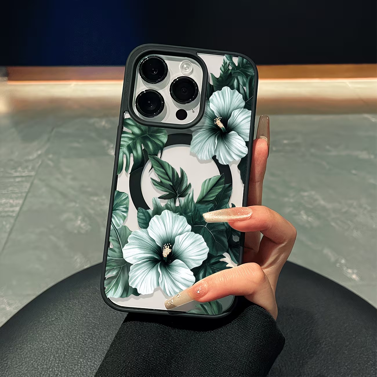 เคสโทรศัพท์ลายดอกไม้สีเขียวสำห - Apple Iphone 15 Pro Max บทวิจารณ์และราคา